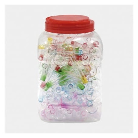 BOTE 90 PCS PIPA FUMETA ATOMIC PYREX GLASSY (5 COLORES)