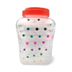 BOTE 90 PCS PIPA FUMETA ATOMIC PYREX DOTS (6 COLORES)