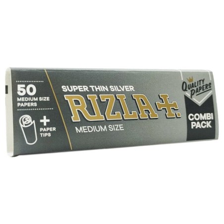 PAPEL RIZLA PLATA R1,1/4 + TIPS  (24)