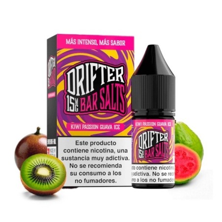 LÍQUIDODRIFTERBARSALTSKIWIPASSIONFRUITGUAVA(KIWI,FRUTADELAPASIÓNYGUAYABA)15MG10ML1