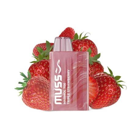 VAPERDESECHABLEMUSSMARMOL700TRIPLESTRAWBERRY(FRESA)1