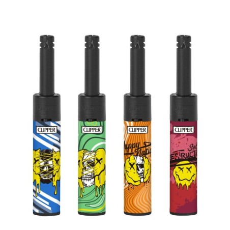 EXP 24 ENCENDEDORES MINITUBE CLIPPER HAPPY FACE