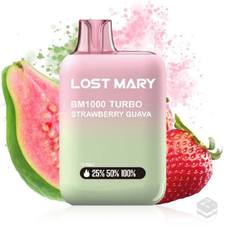 PACK10VAPERDESECHABLELOSTMARYBM1000STRAWBERRYGUAVA20MG(FRESAYGUAVA)1