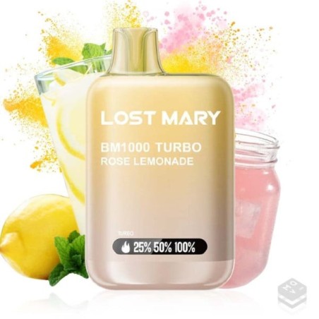 PACK10VAPERDESECHABLELOSTMARYBM1000ROSELEMONADE20MG(LIMONADAROSA)1