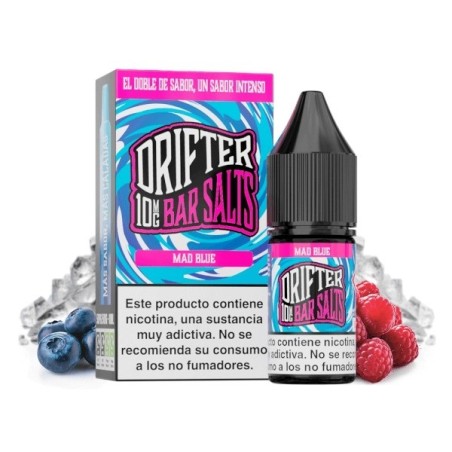 LÍQUIDODRIFTERBARSALTSMADBLUE(ARÁNDANOS,FRAMBUESAYMORA)10MG10ML1