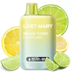 PACK10VAPERDESECHABLELOSTMARYBM1000LEMONLIME20MG(LIMONYLIMA)1