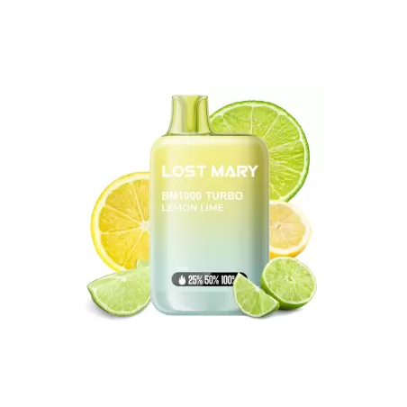 PACK10VAPERDESECHABLELOSTMARYBM1000LEMONLIME20MG(LIMONYLIMA)1