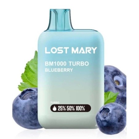 PACK10VAPERDESECHABLELOSTMARYBM1000BLUEBERRY20MG(ARÁNDANOS)1