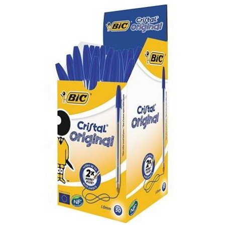 CAJA50BOLIGRAFOSBICCRISTALOR.AZUL1