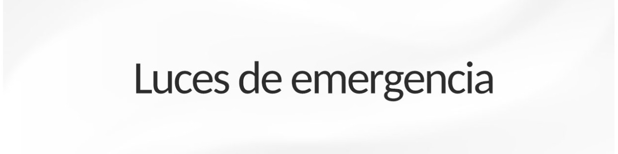 LUCES EMERGENCIA