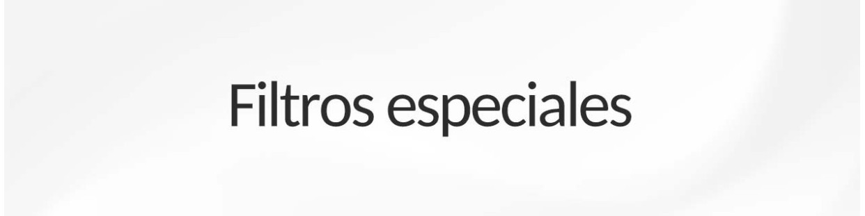 Filtros especiales premium – Boquillas y carbón activo – Algarix