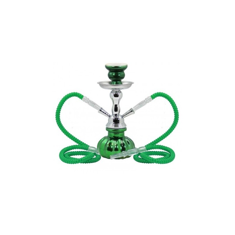 SHISHAATOMICCALABAZAMETALVERDE25CMAZUL2TUBOS1