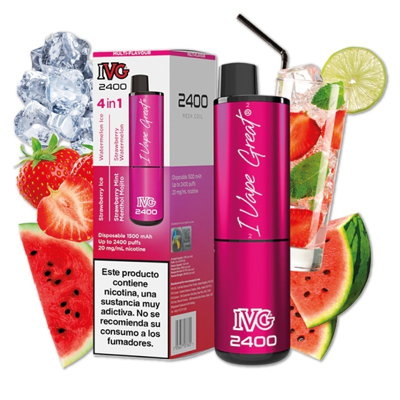 PACK5VAPERSDESECHABLESIVG2400PINKEDITION20MG1