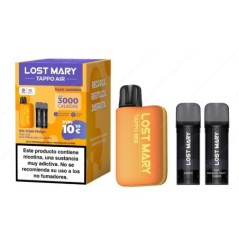KIT BATERIA LOST MARY TAPPO + 3 PODS 20MG TRIPLE MANGO + GRAPE + KIWI PASSION FRUIT GUAVA (MANGO + UVA + KIWI PASSION GUAVA)