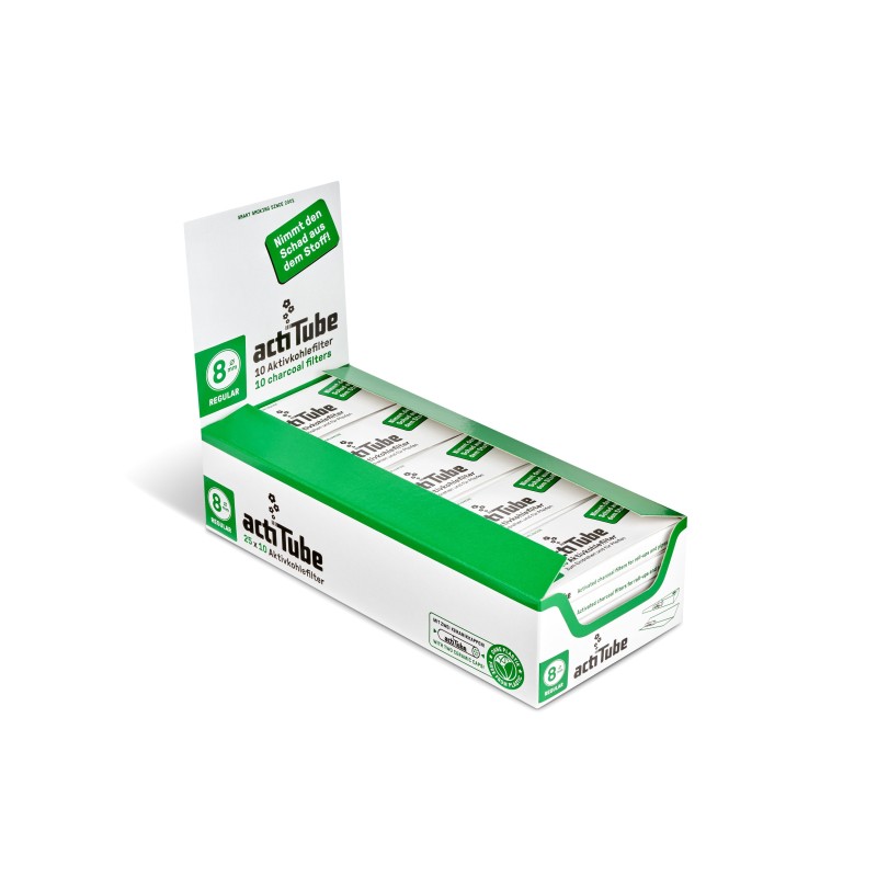 FILTROSACTITUBEREGULAR(8MM)(25PACKSx10FILTROS)1